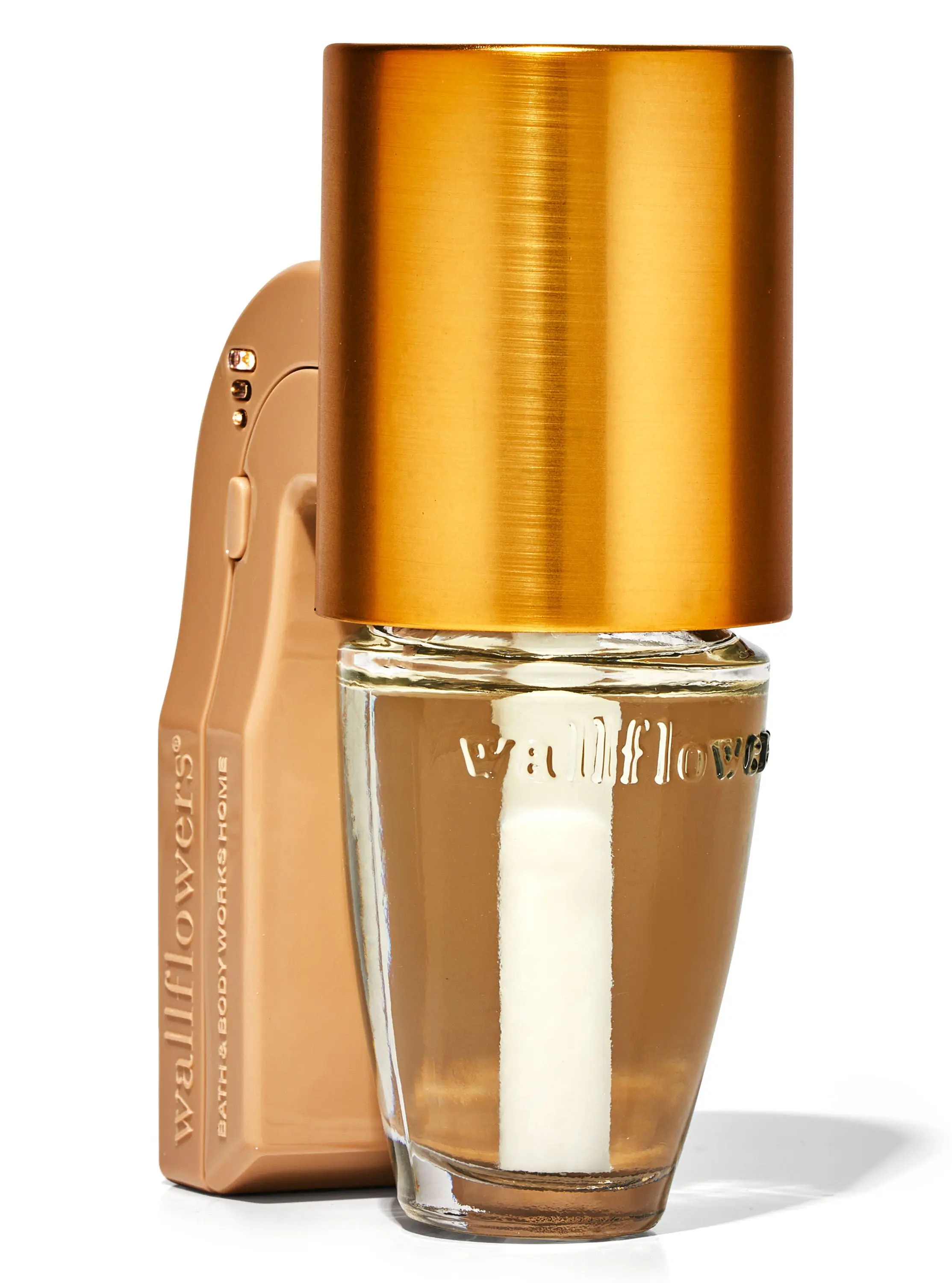 Metallic Brass Cylinder Wallflowers Scent Control™ Wallflowers Fragrance Plug