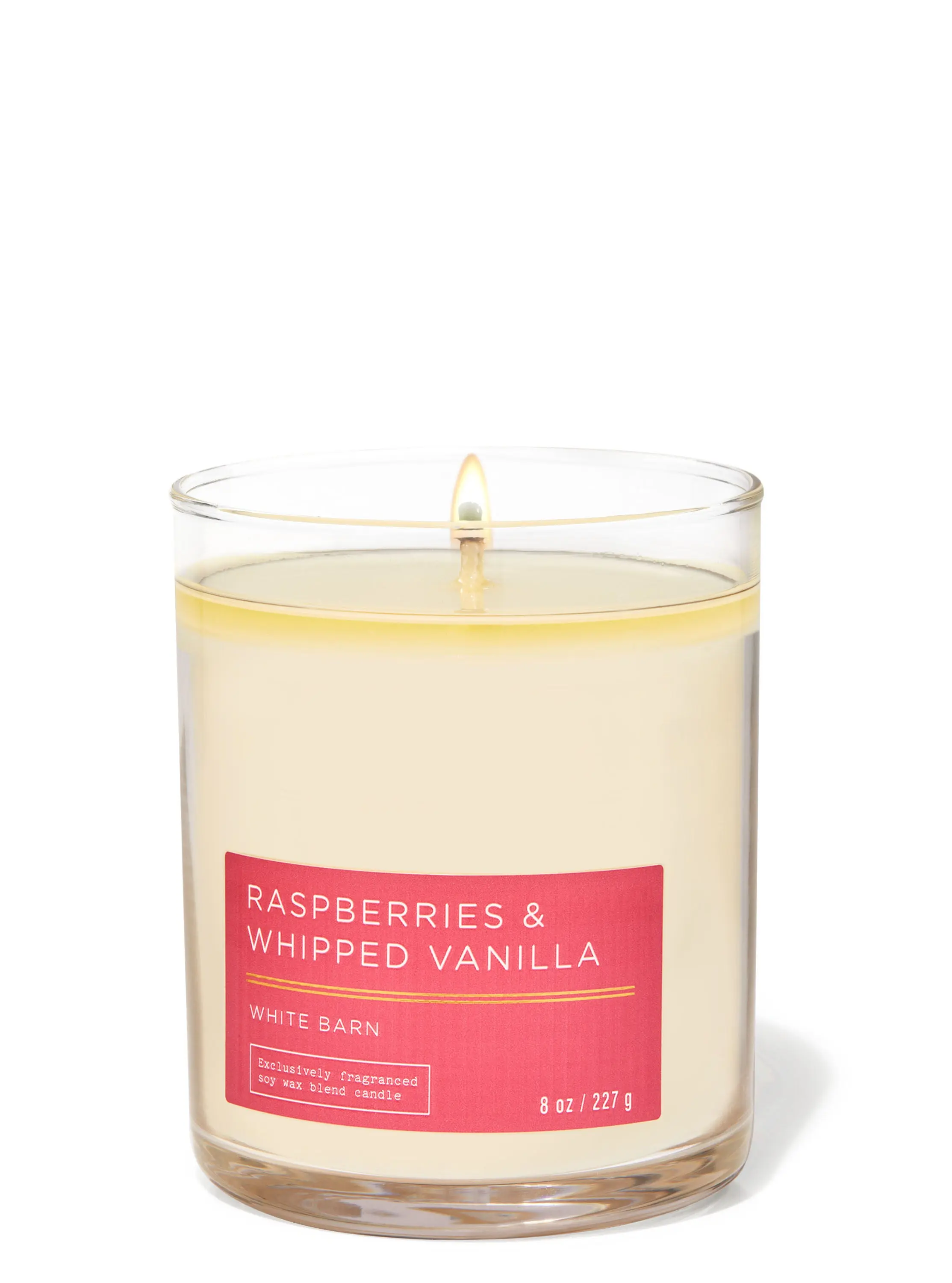 Raspberries & Whipped Vanilla Single Wick Candle - Image 2